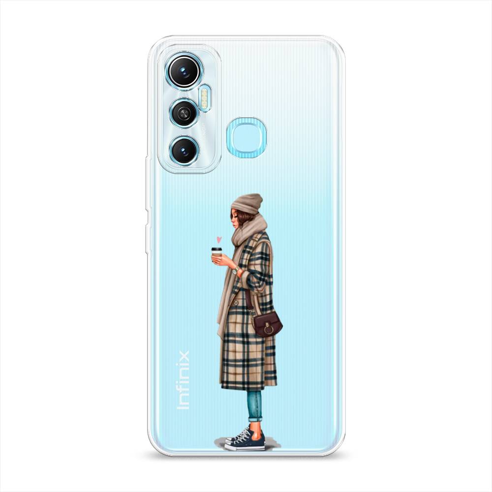 

Чехол на Infinix HOT 11 Helio G70 64 GB "Утренний кофе", Коричневый;бежевый, 3100750-6
