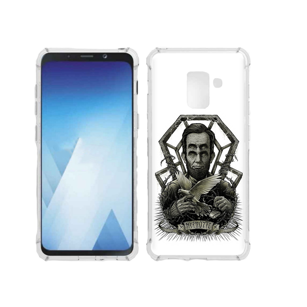 

Чехол MyPads Tocco для Samsung Galaxy A5 (2018) франклин абстракция (PT95317.573.662), Прозрачный, Tocco