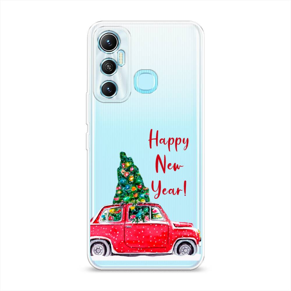 

Чехол на Infinix HOT 11 Helio G70 64 GB "Happy New Year", Красный;зеленый, 3100750-5