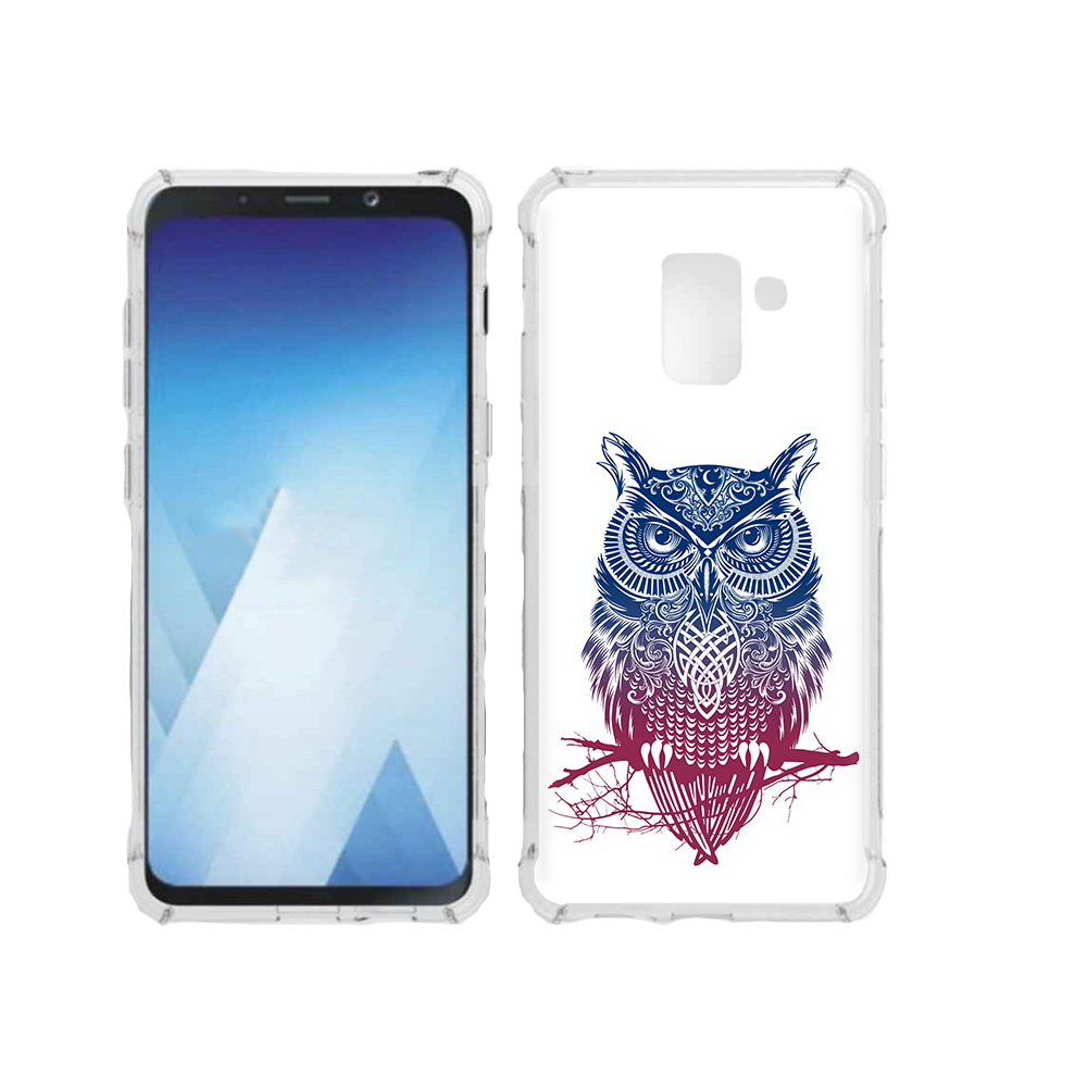 

Чехол MyPads Tocco для Samsung Galaxy A5 (2018) хиппи сова (PT95317.573.664), Прозрачный, Tocco