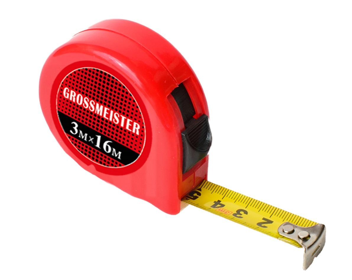 

Рулетка пластиковый корпус 3м*16мм GROSSMEISTER 009001001