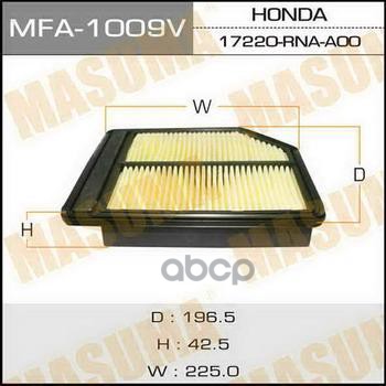 

Фильтр воздушный HONDA Masuma MFA1009