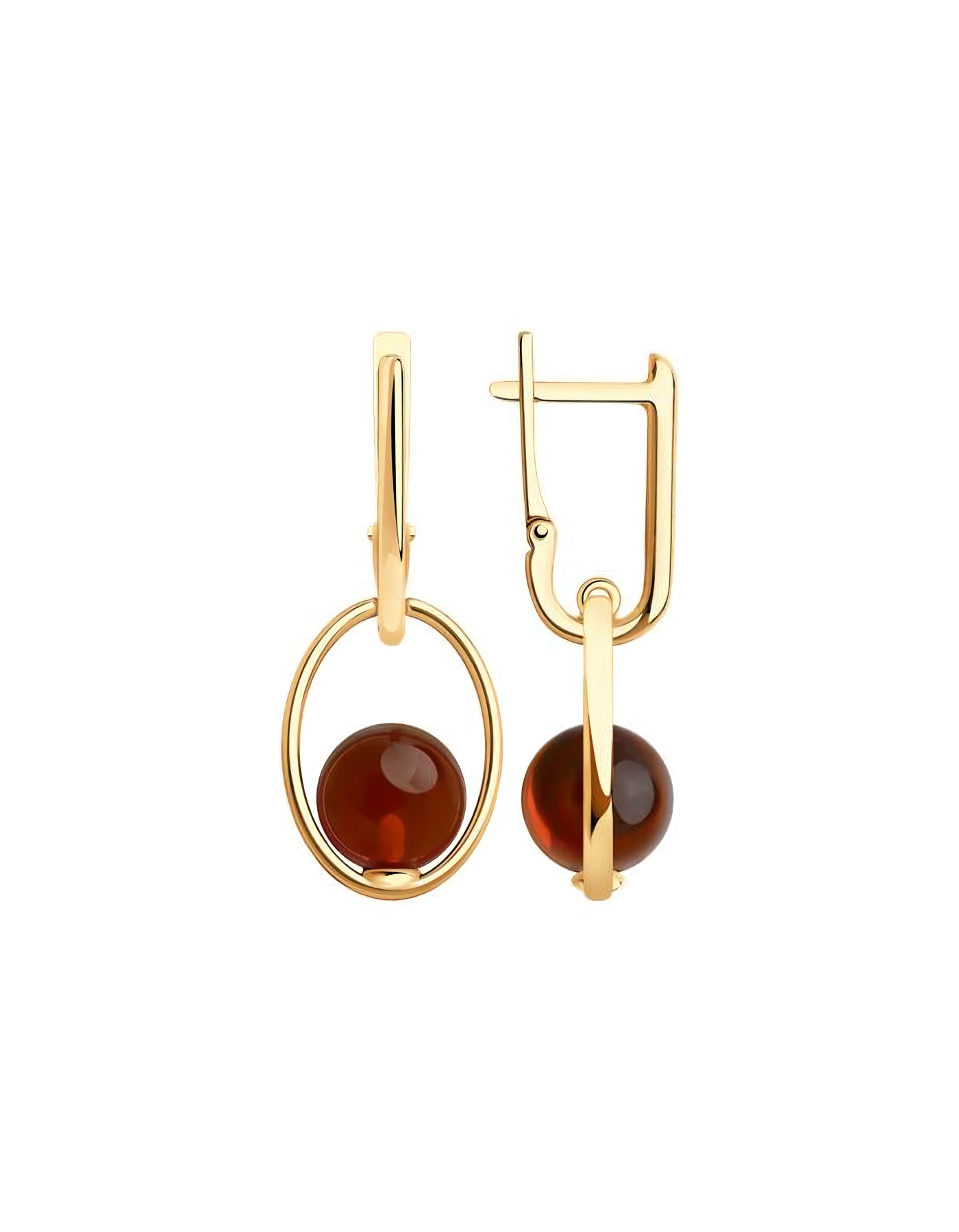 

Серьги подвески из серебра TEO MAORI 893-321-02120-1, янтарь, 893-321-02120-1
