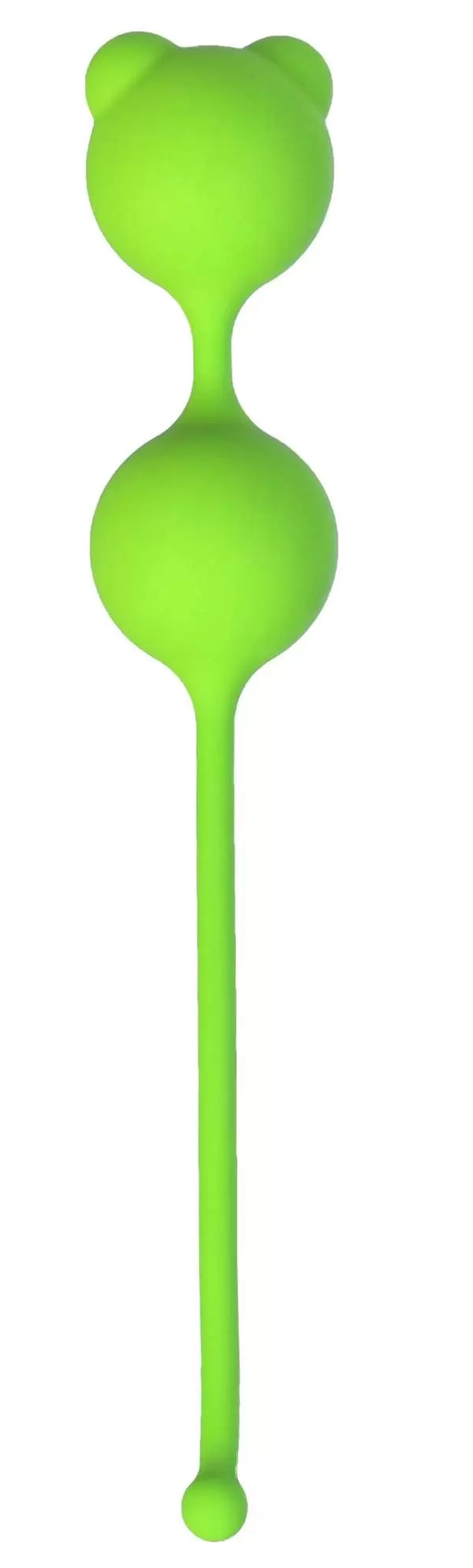 Зеленые вагинальные шарики A-Toys с ушками