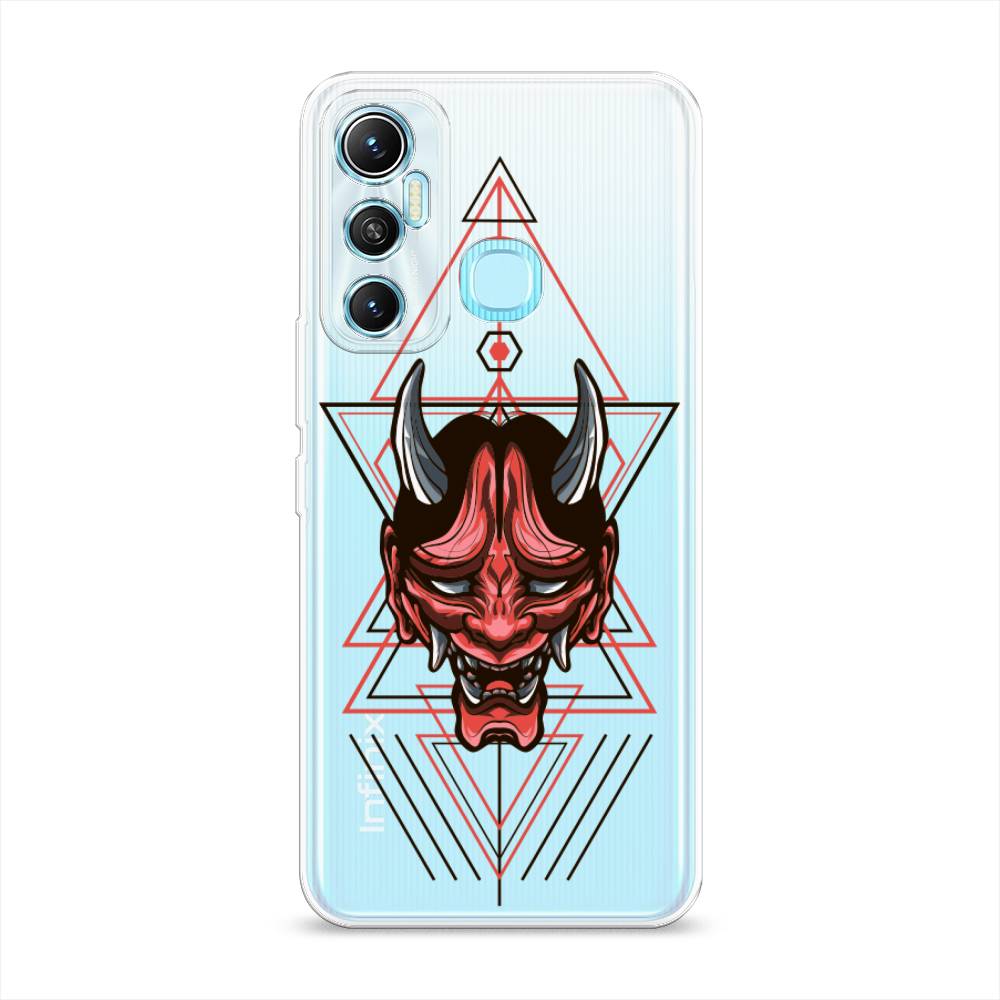 

Чехол на Infinix HOT 11 Helio G70 64 GB "Hanya Oni mask", Серый;красный;черный, 3100750-4