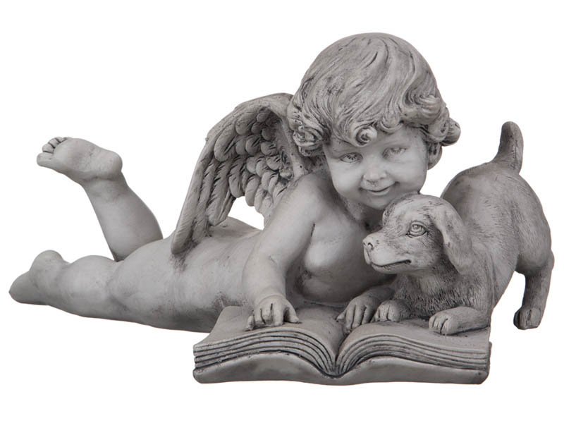 фото Фигурка коллекция amore grey angel 23*16см, высота 12см ksg-390-1073 lefard