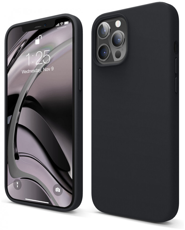 фото Чехол elago premium silicone case для iphone 12 pro max черный