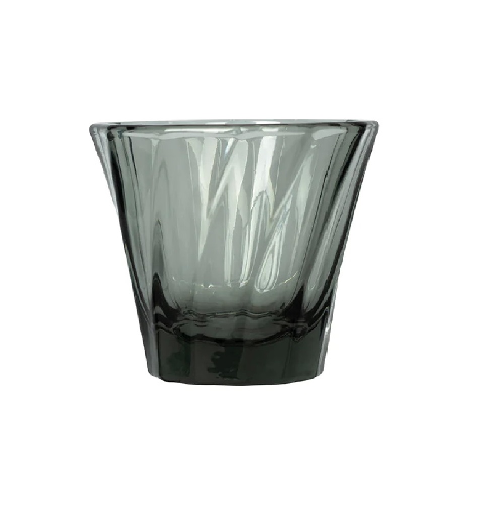 Стакан Loveramics Urban Glass 70ml Twisted Espresso Glass, цвет чёрный