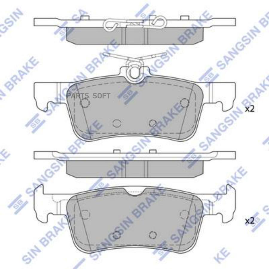 

Тормозные колодки Sangsin brake задние для Mini Cooper S SP4108