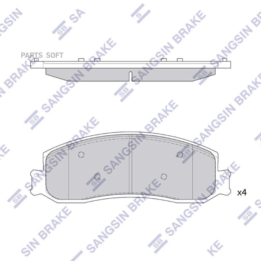 

колодки тормозные FORD F-250 1шт