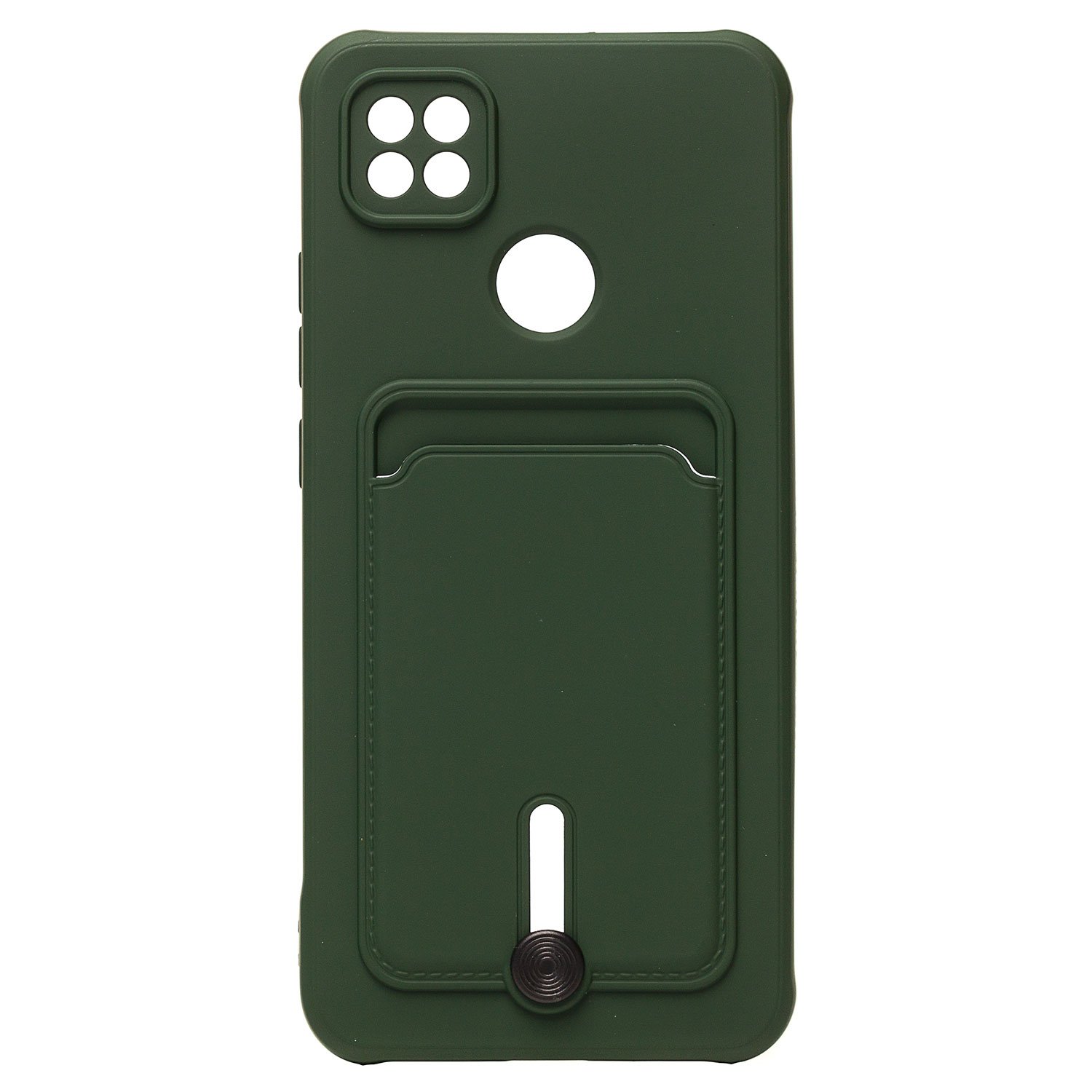 

Чехол Xiaomi Redmi 9C (M2006C3MG, M2006C3MNG) силиконовый с картхолдером №4 зеленый