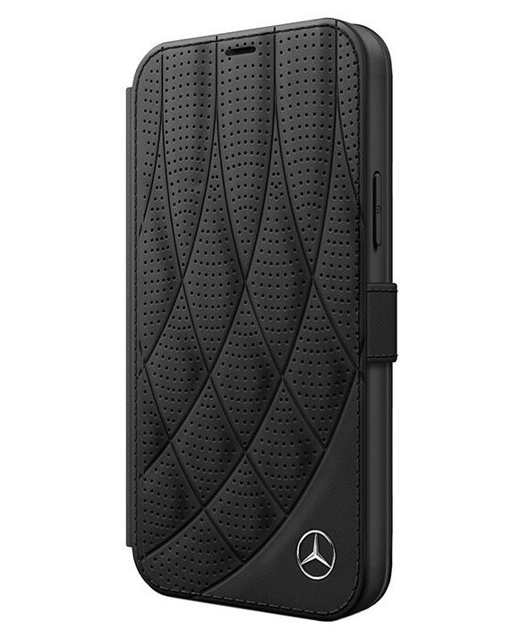 фото Чехол-книжка mercedes genuine leather bow booktype iphone 12/12 pro, черный cg mobile