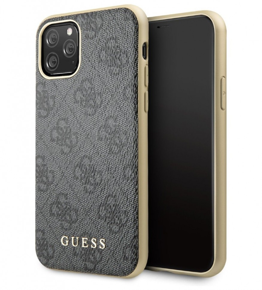 фото Чехол guess 4g collection hard iphone 11 pro, серый cg mobile