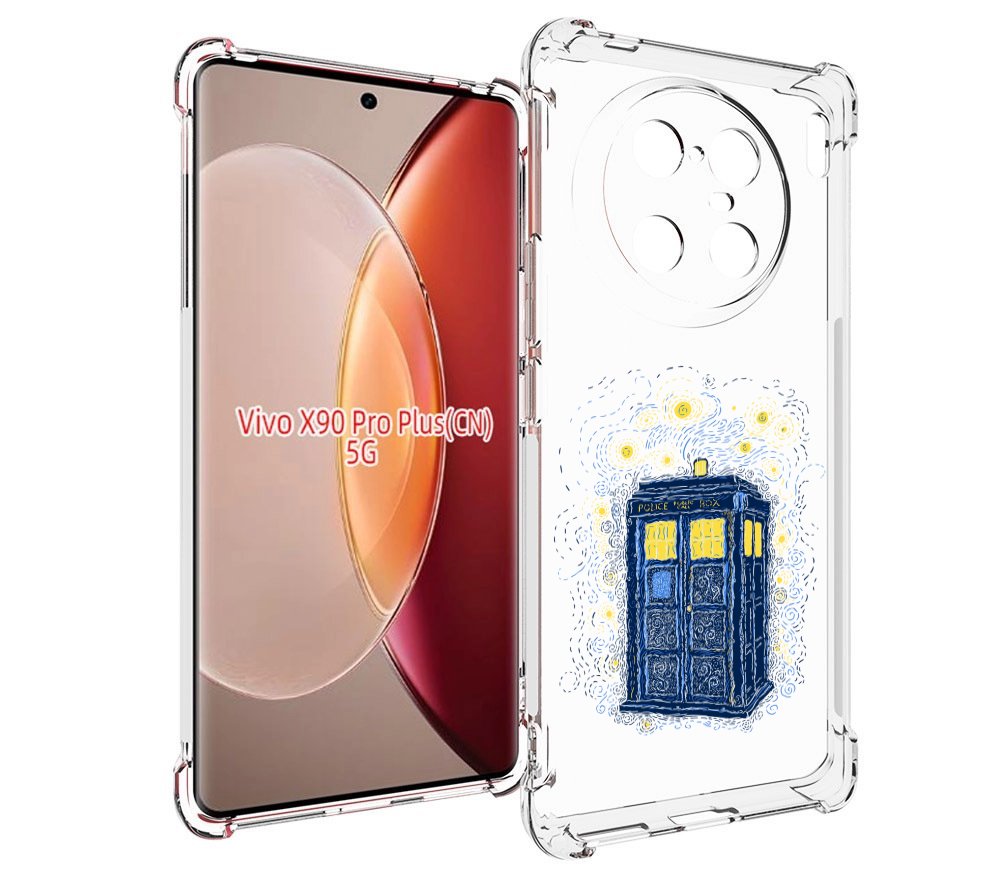 

Чехол MyPads будка рисунок для Vivo X90 Pro Plus, Прозрачный, Tocco