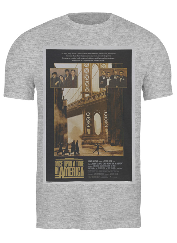

Футболка мужская Printio Once upon a time in america / однажды в америке серая XL, Серый, Once upon a time in america / однажды в америке