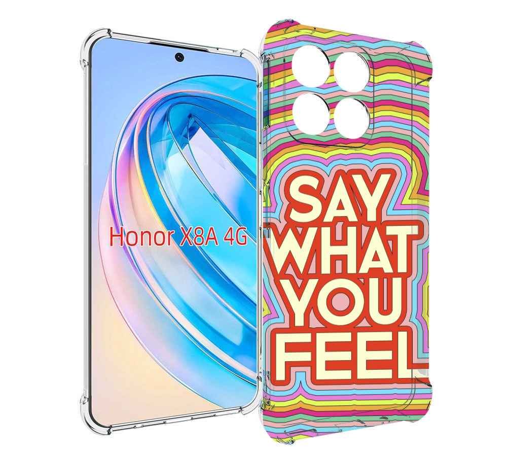 

Чехол MyPads говори то что чувствуешь для Honor X8a, Tocco