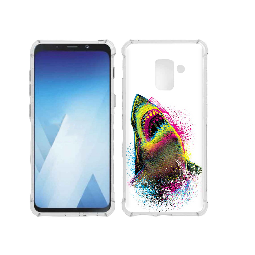 

Чехол MyPads Tocco для Samsung Galaxy A5 (2018) челюсти-2 (PT95317.573.674), Прозрачный, Tocco