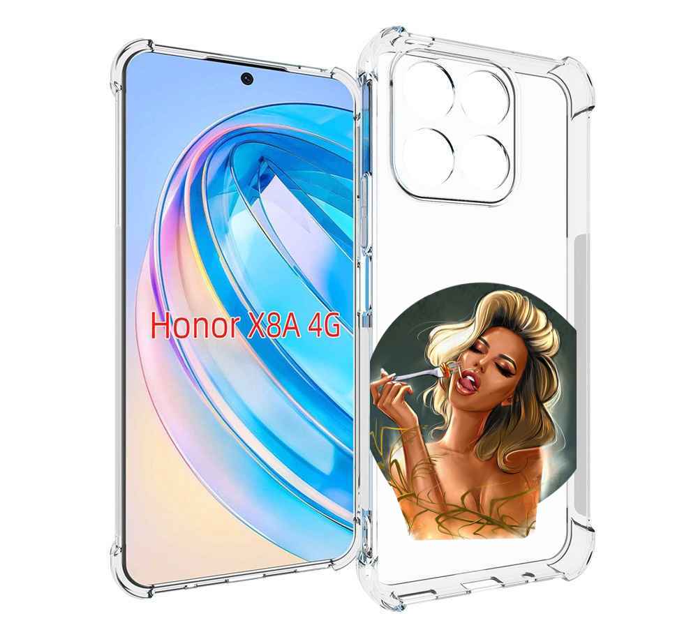 

Чехол MyPads голодная-девушка-модель женский для Honor X8a, Tocco