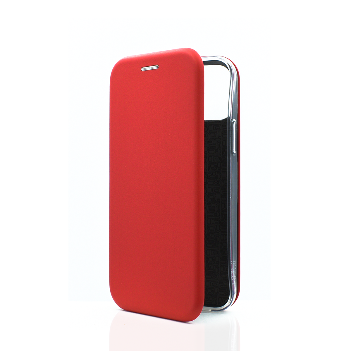 

Чехол-книжка из кожи PU на iPhone 12/iPhone 12 Pro красный, FLPU125