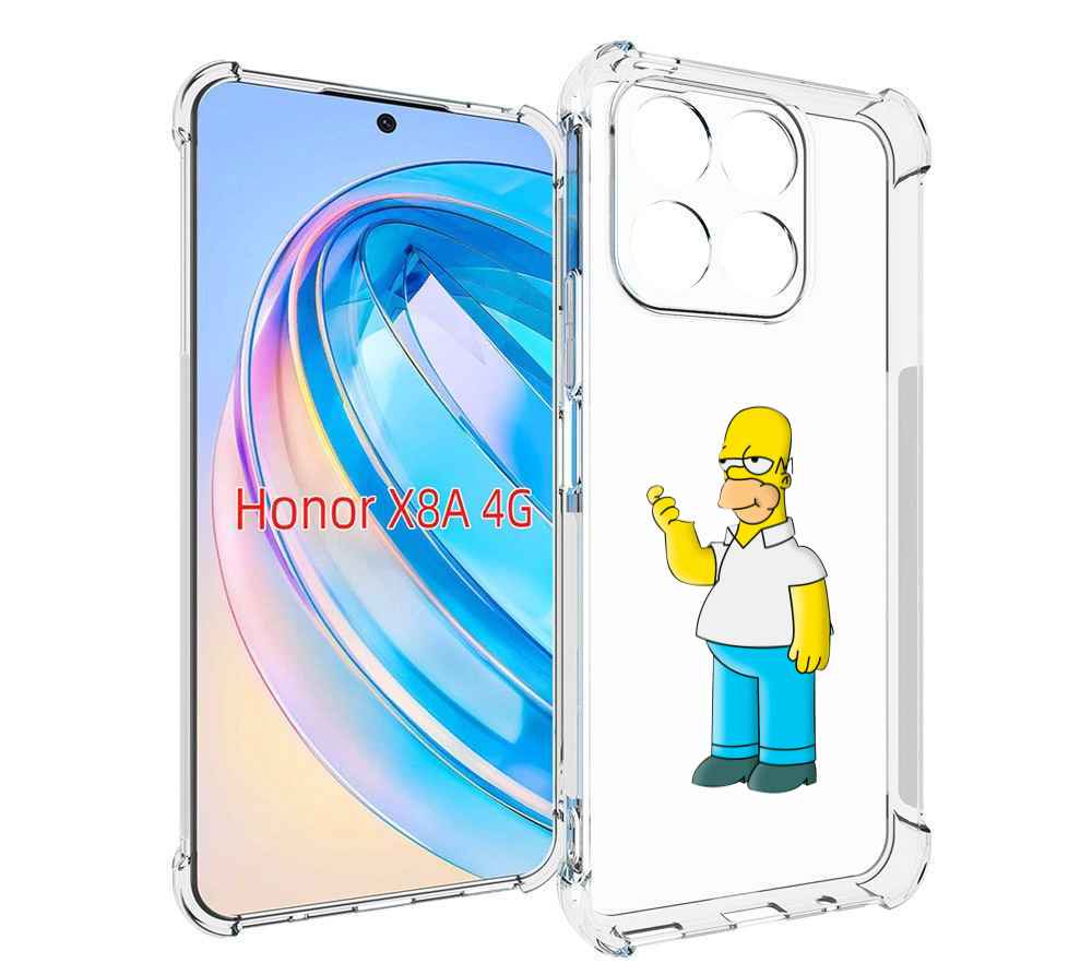 

Чехол MyPads гомер-симпсон для Honor X8a, Tocco