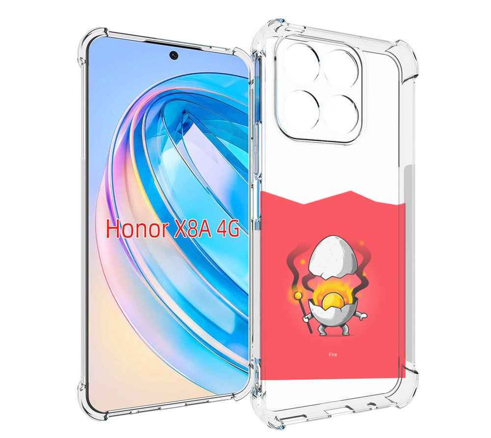 

Чехол MyPads горелое яйцо для Honor X8a, Tocco