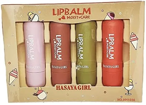 

Набор бальзамов для губ Hasaya Girl, 4 шт.