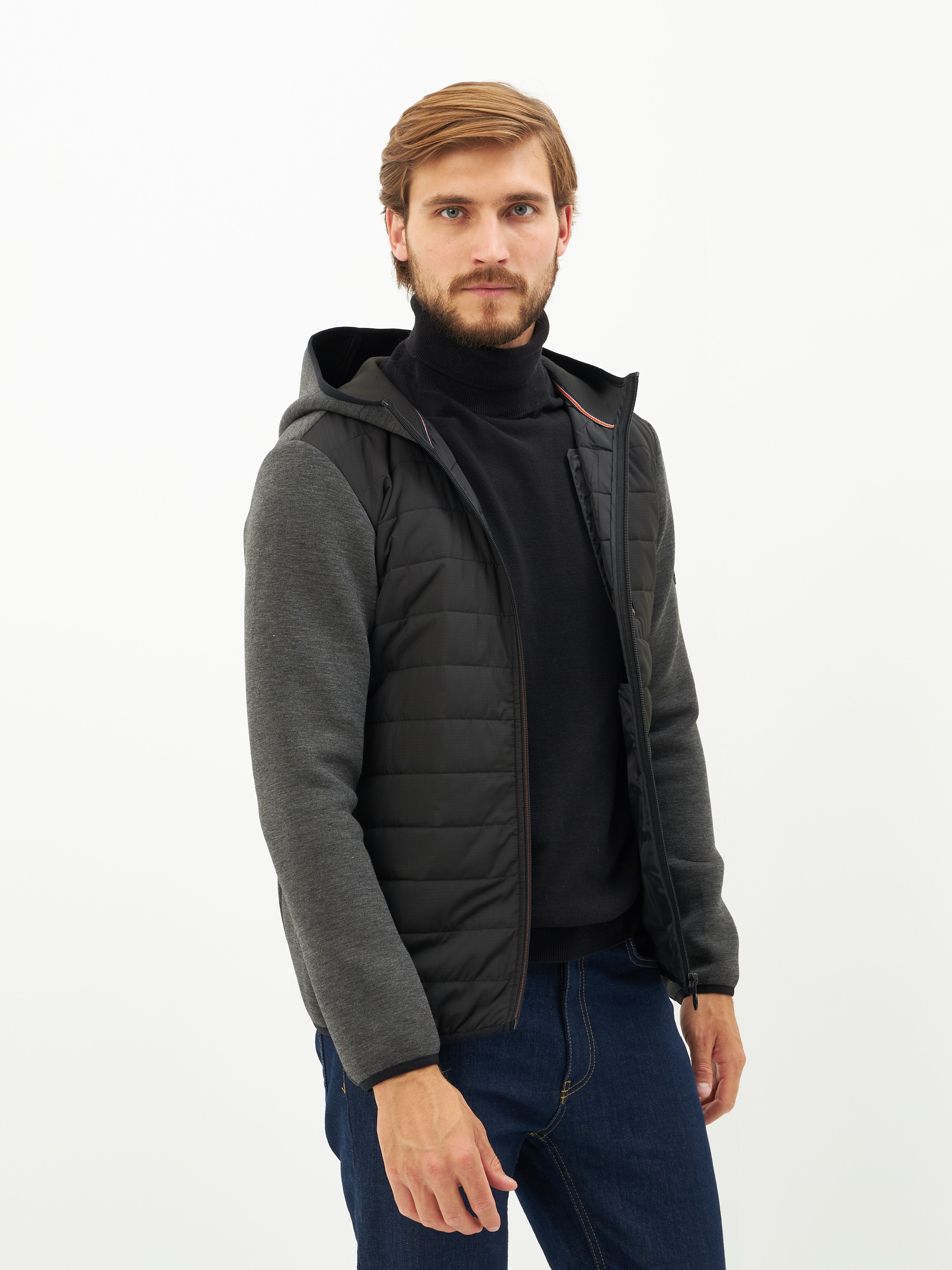 

Толстовка мужская LERROS 2284542 серая XXL, 2284542