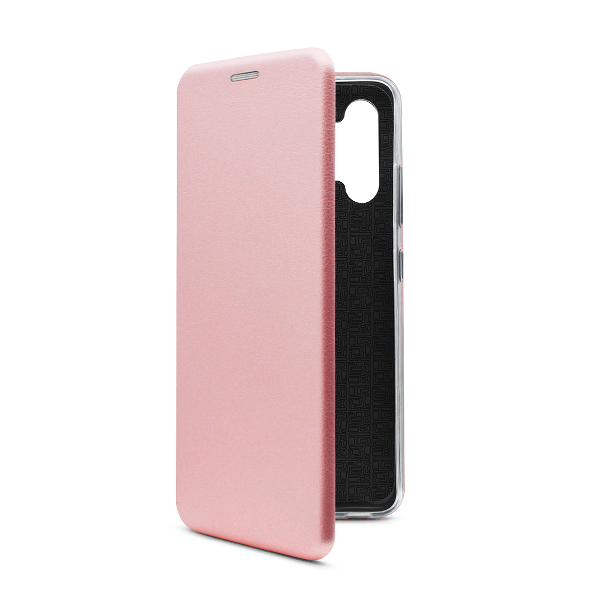 фото Чехол-книжка из кожи pu на samsung galaxy a32 розовое золото case place