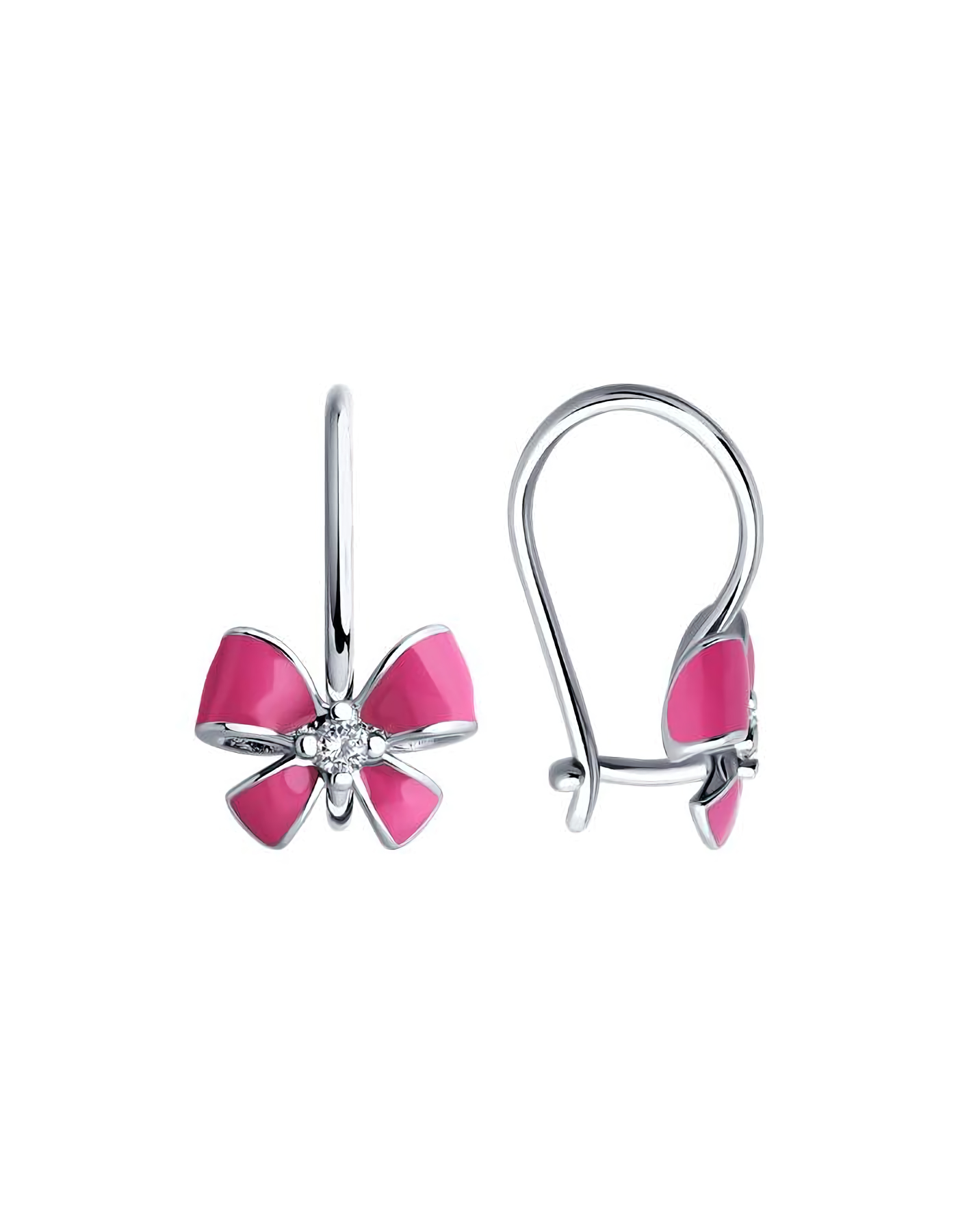 

Серьги из серебра TEO MAORI 894-120-02150-1, фианит/эмаль, 894-120-02150-1