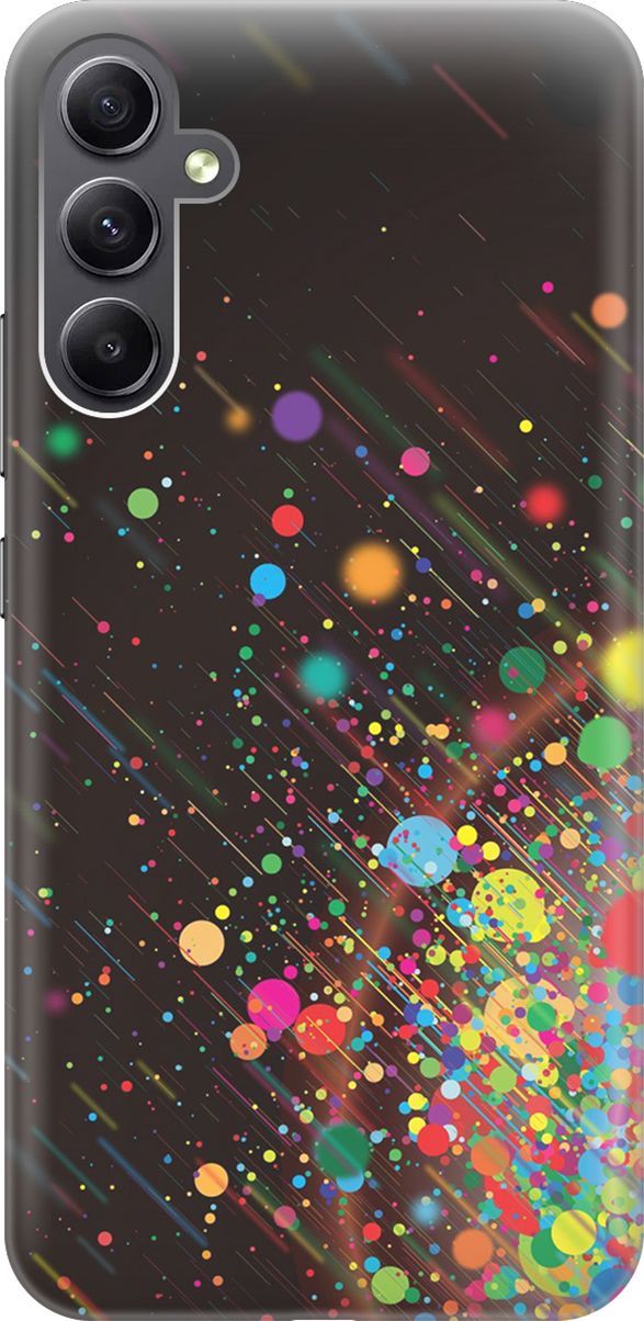 

Силиконовый чехол на Samsung Galaxy A34 5G "Яркое настроение", Зеленый;красный, 158706