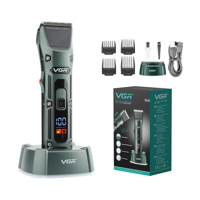 Машинка для стрижки волос VGR V-696 зеленый лазерный фотоэпилятор verneso для удаления волос зеленый