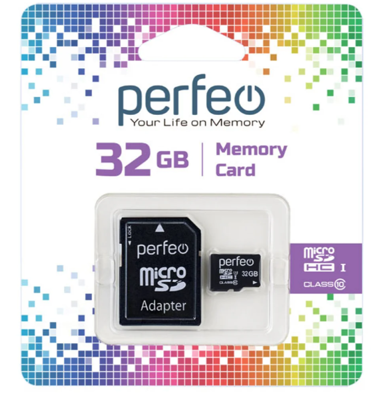 

Карта памяти Perfeo Micro SDHC 32Гб (27144)