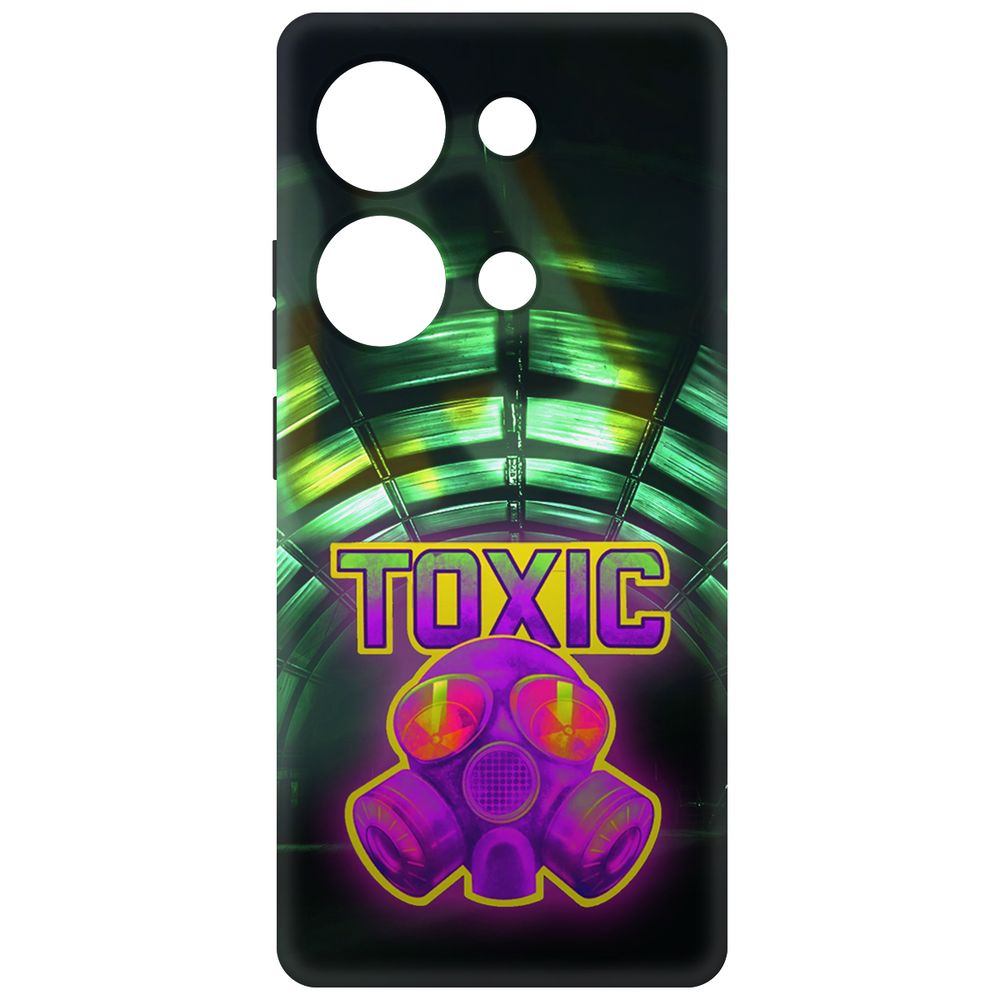 

Чехол-накладка Krutoff Soft Case Cтандофф 2 - Стикер Toxic для Poco M6 Pro 4G, Черный