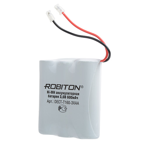 

Батарея аккумуляторная ROBITON DECT-T160-3xАА Ni-MH 3.6В 600mAh, универс. коннектор