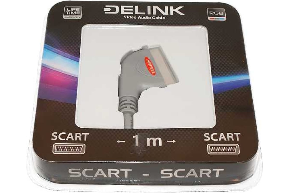 Кабель D-Link SCART-SCART вилка-вилка 1м (3640) черный