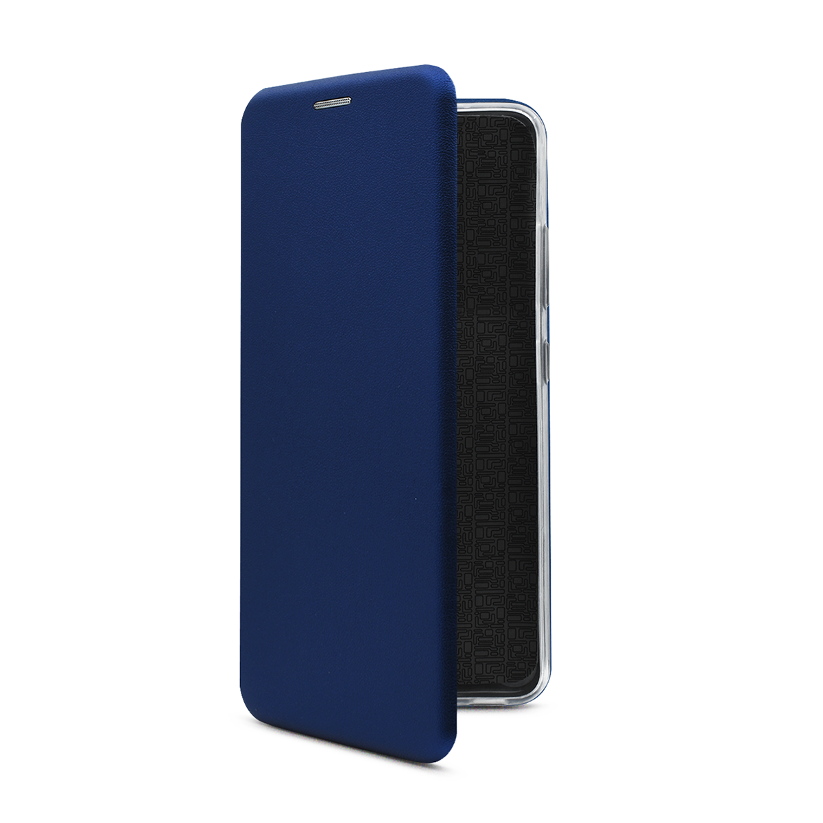 Чехол-книжка из кожи PU на Xiaomi Redmi 9 синий