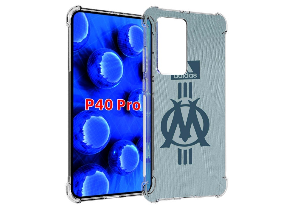 

Чехол MyPads фк марсель для Huawei P40 Pro противоударный, Прозрачный, Tocco