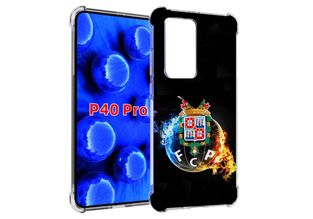 

Чехол MyPads фк порту для Huawei P40 Pro противоударный, Прозрачный, Tocco