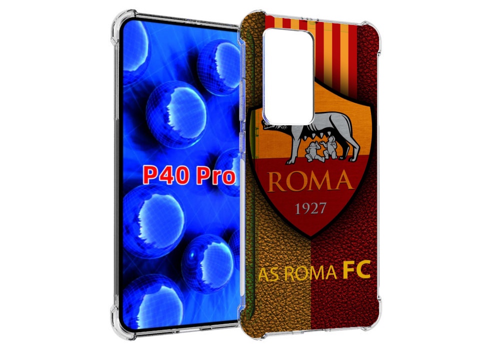 

Чехол MyPads фк рома для Huawei P40 Pro противоударный, Прозрачный, Tocco