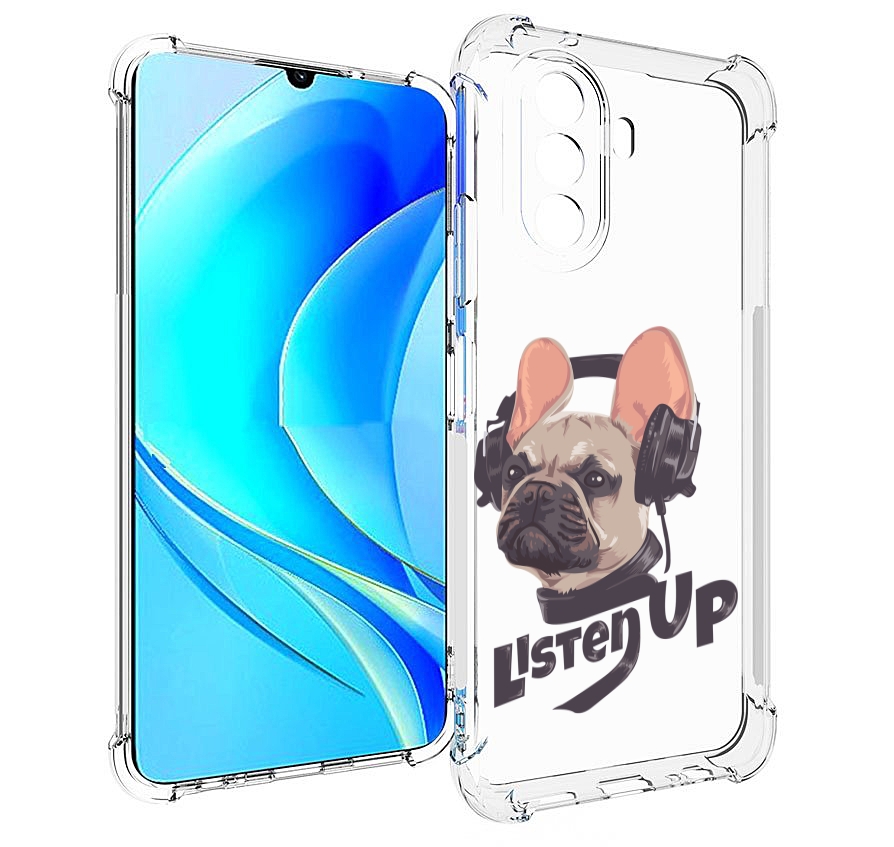 

Чехол MyPads бульдог-слушает-музыку для Huawei Nova Y70 / Nova Y70 Plus (MGA-LX9N), Прозрачный, Tocco