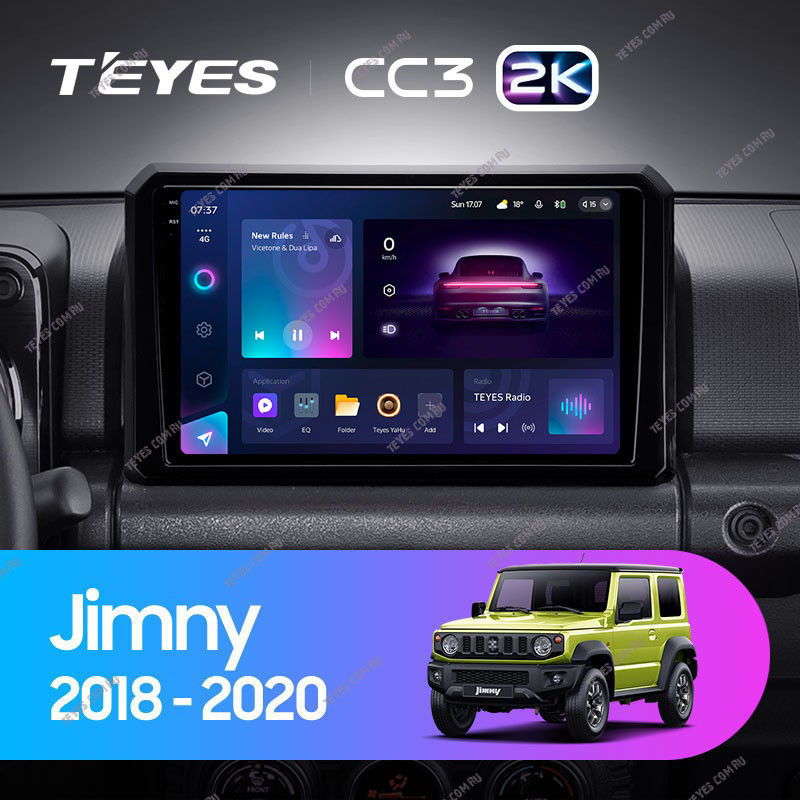 

Штатная магнитола Teyes CC3 2K 360 6/128 Suzuki Jimny JB64 (2018-2020), CC3 2K 360