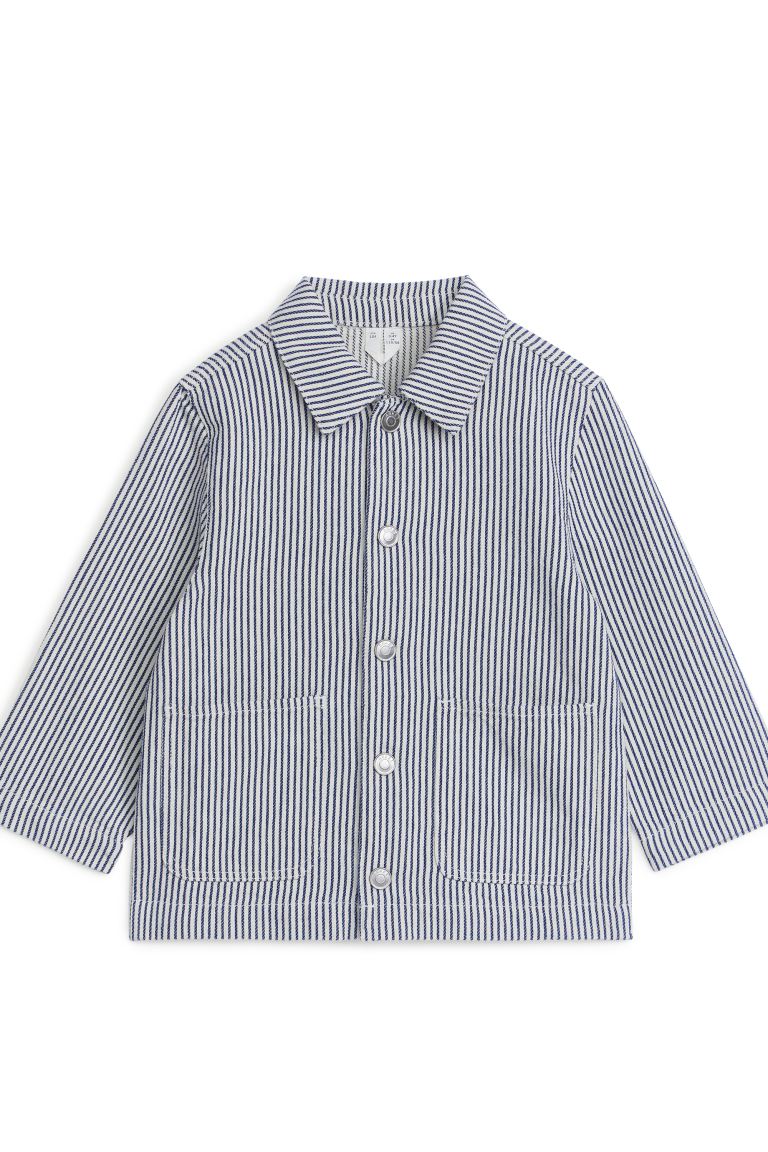 Рубашка детская ARKET 1165409, цвет синий/белый, размер 122 (доставка из-за рубежа)