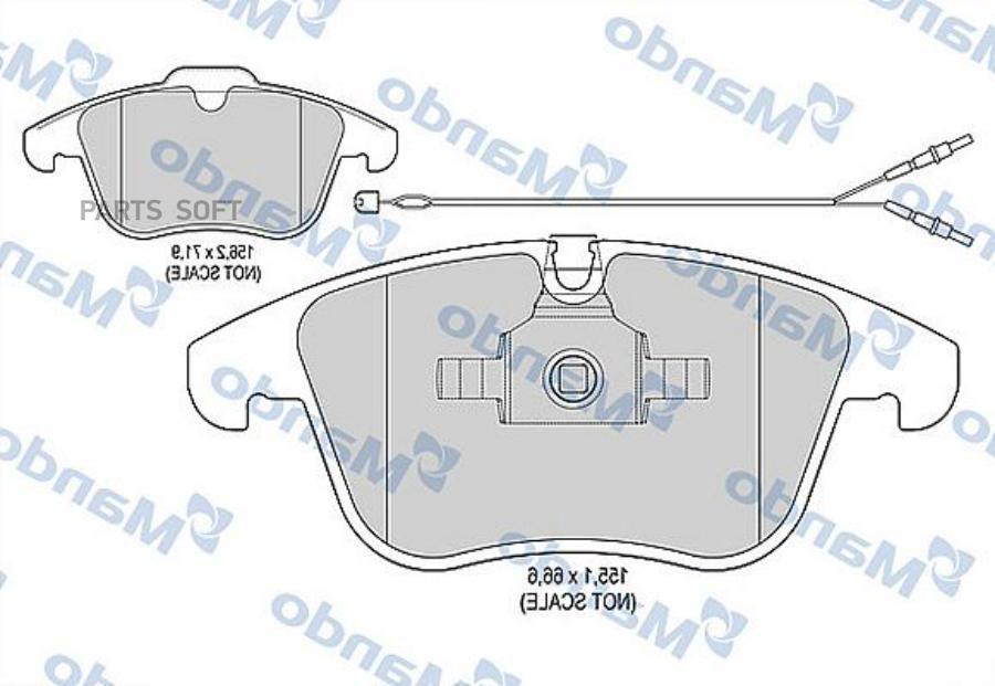 

Тормозные колодки Mando mbf015226