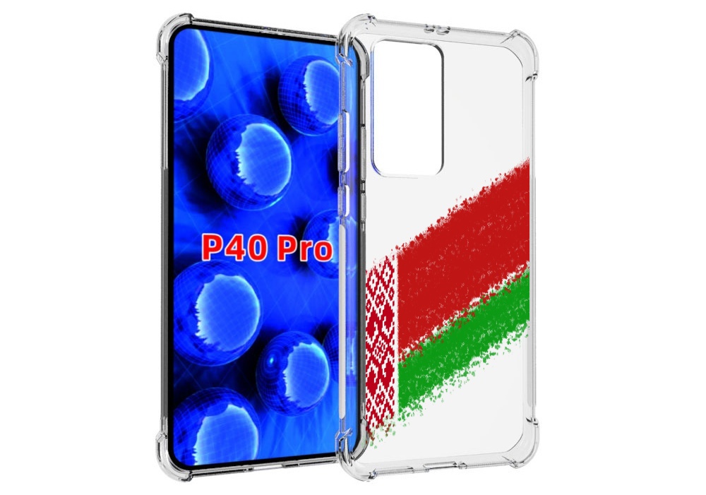 

Чехол MyPads флаг Белорусии мужской для Huawei P40 Pro противоударный, Прозрачный, Tocco