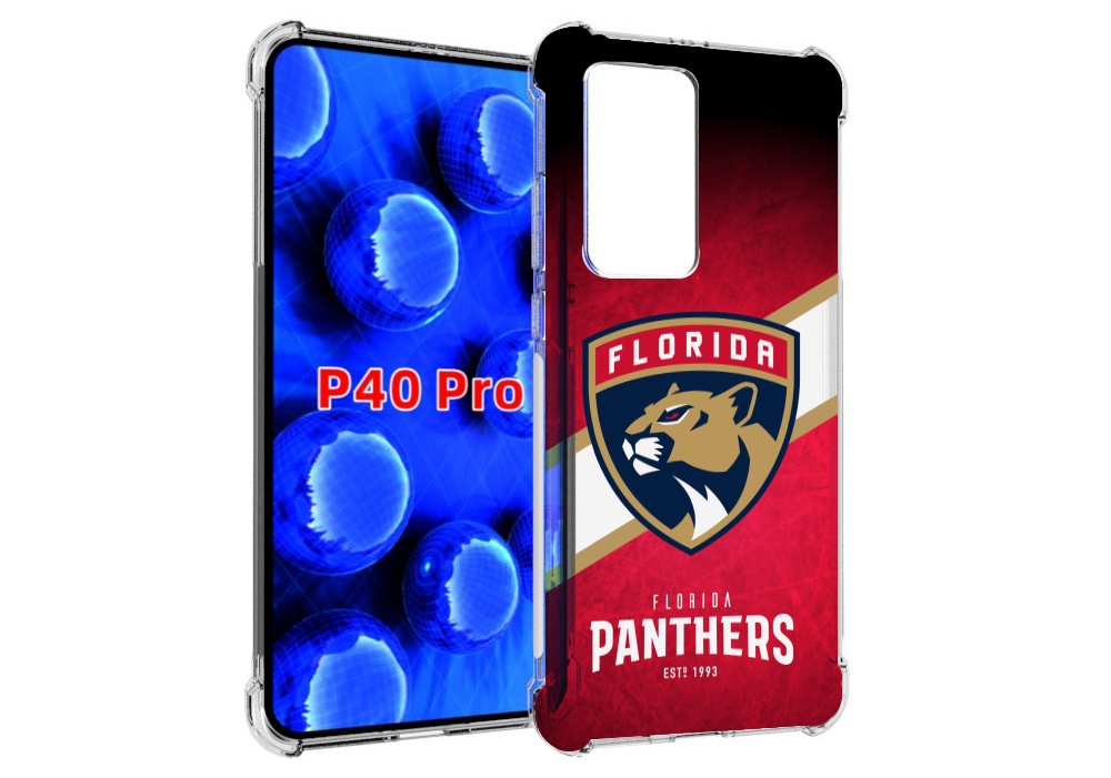 

Чехол MyPads флорида пантерс для Huawei P40 Pro противоударный, Прозрачный, Tocco