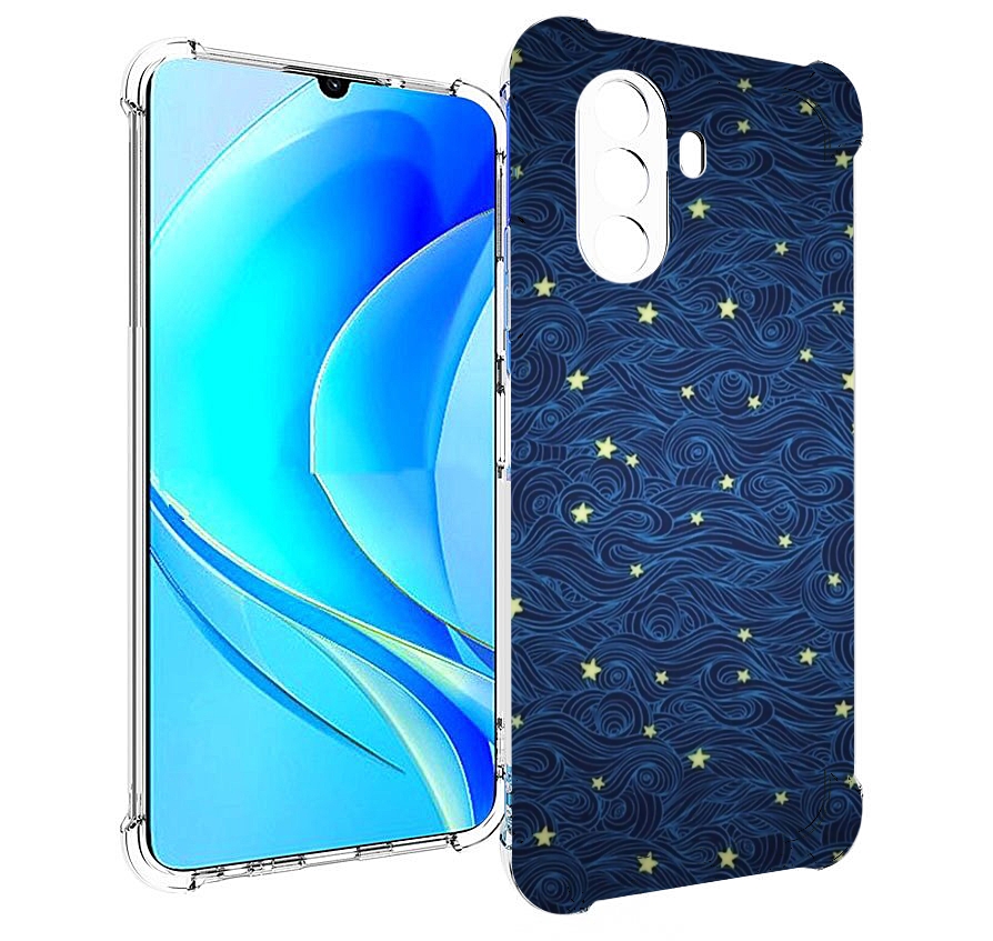 

Чехол MyPads волны с звездами акварель для Huawei Nova Y70 / Nova Y70 Plus (MGA-LX9N), Прозрачный, Tocco