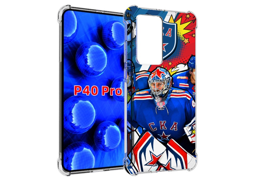 

Чехол MyPads хк ска спб мужской для Huawei P40 Pro противоударный, Прозрачный, Tocco