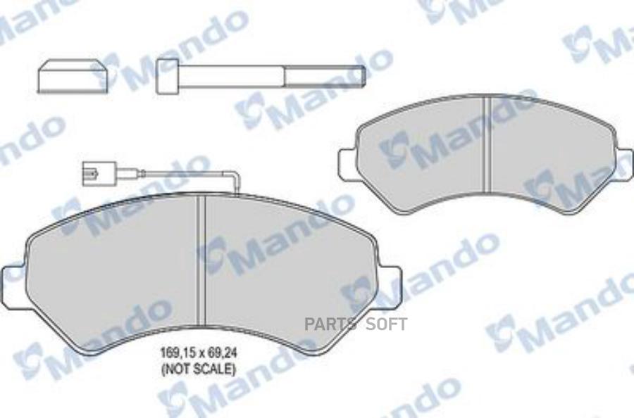 

Тормозные колодки Mando mbf015039