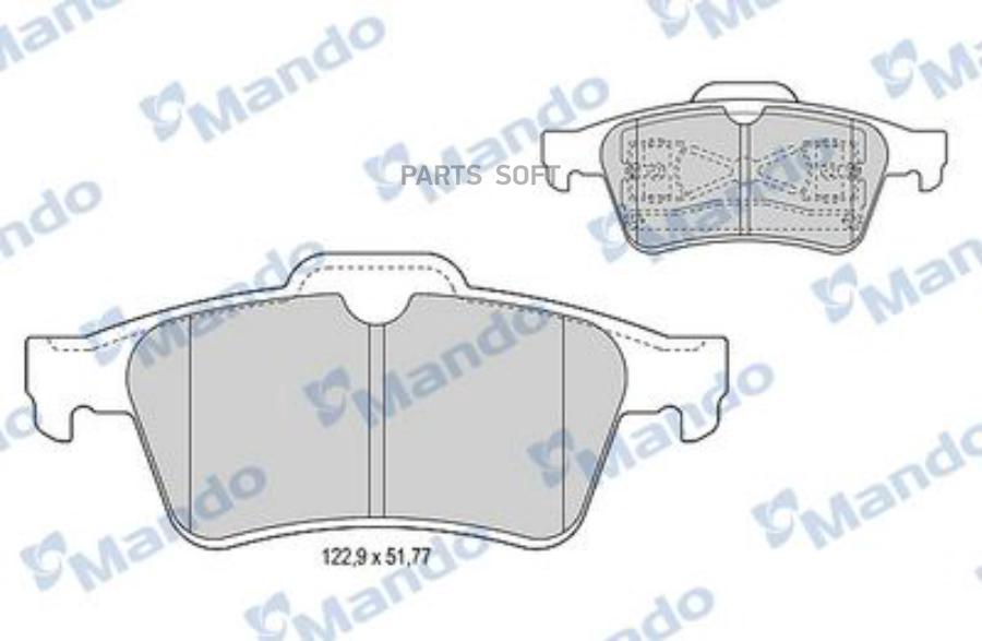 

Тормозные колодки Mando mbf015221