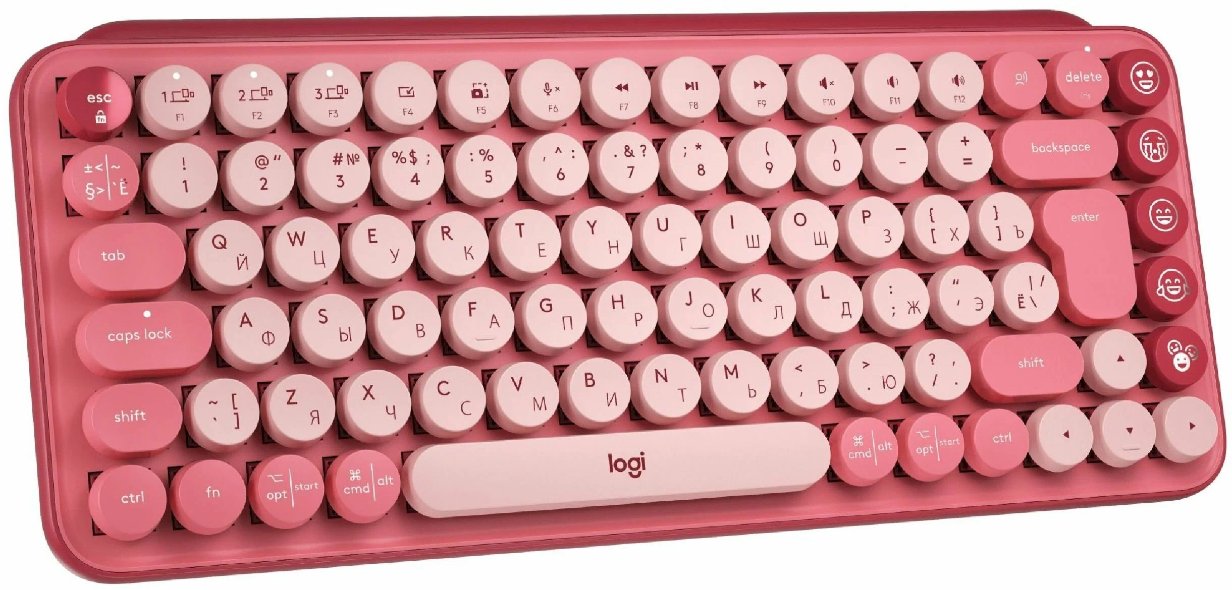 

Беспроводная игровая клавиатура Logitech POP Keys Pink (920-010718), POP Keys
